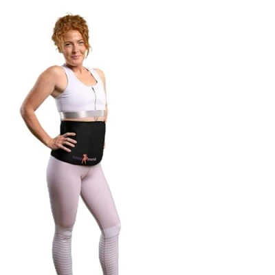 Abbildung von hoopomania Hula Hoop Gürtel Schutz gegen Blaue Flecke Neopren Bauchgürtel zum Abnehmen