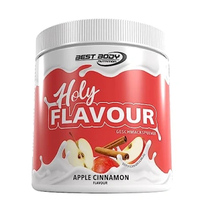 Abbildung von Best Body Nutrition Holy Flavour Geschmackspulver Apple Cinnamon 250 g Dose Aromapulver zur Verfeinerung von Speisen und Getränken mit Apfel Zimt Geschmack