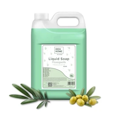 Abbildung von IDEA HOME FRAGANTE Handseife Flüssig 5L Seife Kanister für alle Hauttypen Gut Schäumende Flüssigseife 5 Liter Cremeseife OLIVE