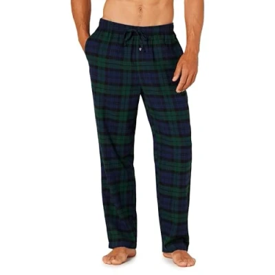 Abbildung von Amazon Essentials Herren Pyjamahose aus Flanell (erhältlich in Big &amp; Tall), Dunkelgrün Marineblau Blackwatch Plaid, XL