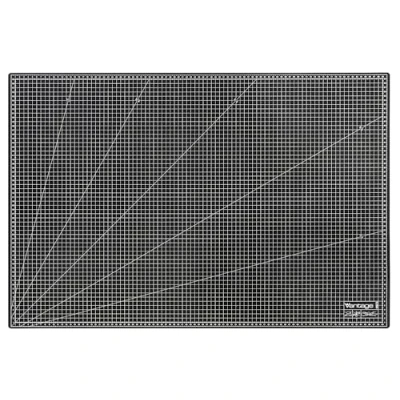 Abbildung von Vantage Schneidematte A1 (60 x 90 cm, selbstheilend, beidseitig nutzbar, mit Raster) schwarz