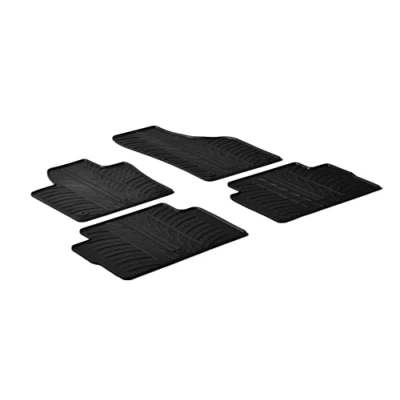 Abbildung von Gledring 0072 Fußmattensatz Gummi vorne und hinten 4 schwarz 750mm 550mm VOLKSWAGEN: Sharan II, SEAT: Alhambra II
