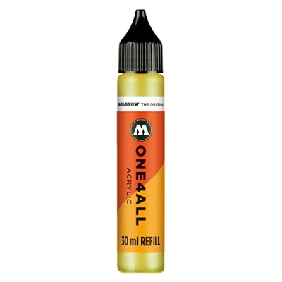 Abbildung von Molotow ONE4ALL Refill Acryl, Farbe 220 neon gelb flourezierend 30 ml, Nachfülltinte für Permanentmarker