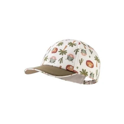 Abbildung von Sterntaler Baseball Cap Tiere Unisex Schildkappe für Kinder aus Flammgarnjersey mit Aufdruck und praktischem Gummiband ecru, 53