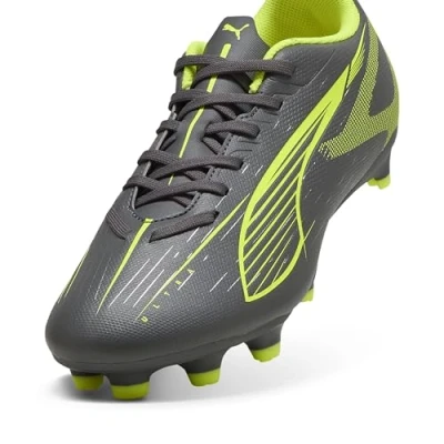 Abbildung von Puma Ultra 5 PLAY Fußballschuh Nocken, Damen, Größe: 40.5, Matte aged silver/yellow alert Schuhe
