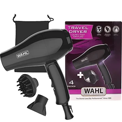 Abbildung von Wahl 3402 0470 1000 W schwarz Haartrockner (schwarz, mit Loch in der Griff für Aufhängen, AC, Einfarbig, W, 115 240)