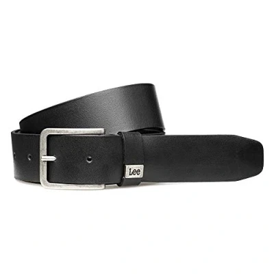 Abbildung von Lee Herren SMALL Logo Belt Gürtel, Schwarz (Black 01), 85