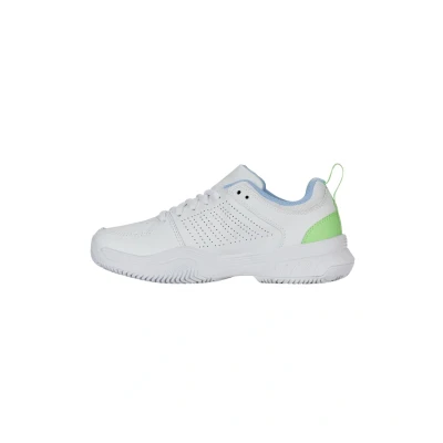 Abbildung von K SWISS Express Tennisschuh für Sandplätze, Damen, Größe: 39, White dutch canal paradise green Schuhe
