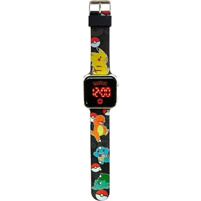 Abbildung von Kids Licensing Pokemon LED Uhr mit Kalender. POK4322