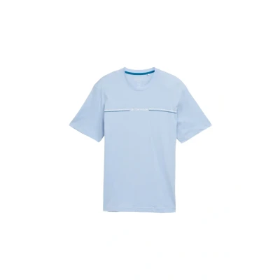 Abbildung von TOM TAILOR Herren 1037803 T Shirt mit Print, 21068 Light Powder Blue, L