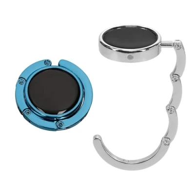 Abbildung von kwmobile Taschenhalter für Tisch 2X Faltbare Antirutsch Handtaschenhalter Haken Taschen Aufhänger Geschenkidee Gadgets Frauen Taschenhaken Set