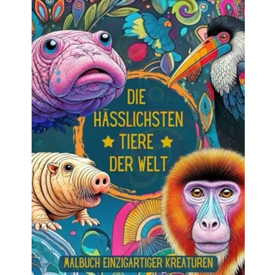 Abbildung von Die hässlichsten Tiere der Welt: Malbuch für Erwachsene: Ausmalbuch mehr Selbstliebe, Entspannung und Achtsamkeit. Das perfekte Geschenk alle Tierliebhaber