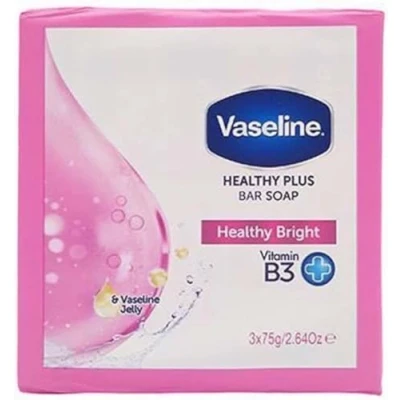 Abbildung von Vaseline Healthy Plus Bar Soap Healty Bright 3 x 75 gram