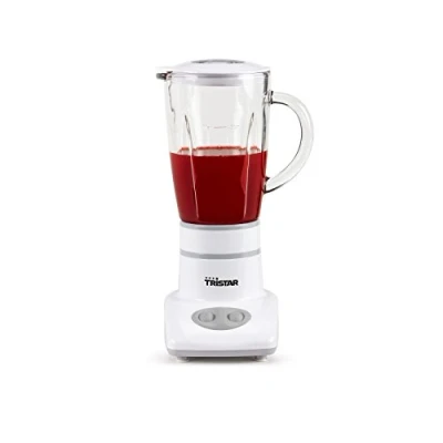 Abbildung von Tristar BL 4431 Mixer Edelstahlklingen 2 Geschwindigkeiten 450 ml Glaskanne Kompakt