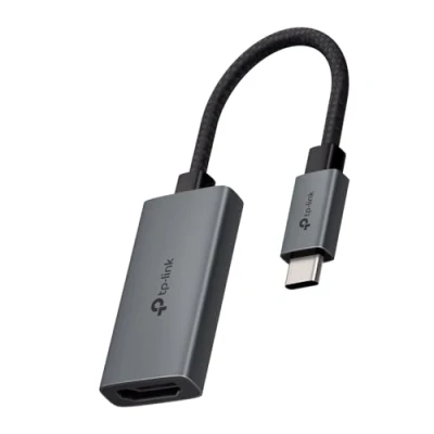 Abbildung von TP Link UA520C USB C auf HDMI Kabel 4K 60Hz, 10cm langes geflochtenes Kabel, Plug &amp; Play, Unterstützt macOS, Windows, iPadOS, iOS, Android, Linux und Chrome OS