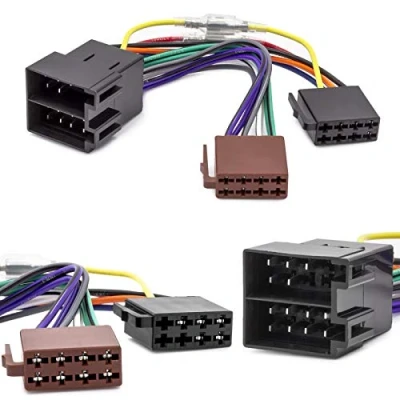 Abbildung von Auto Radio Adapter Kabel ISO Stecker Buchse Remote Kompatibel mit Opel Astra F G Corsa B C