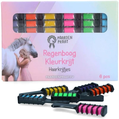 Abbildung von Paardenpraat Ihre Kreide Regenbogen