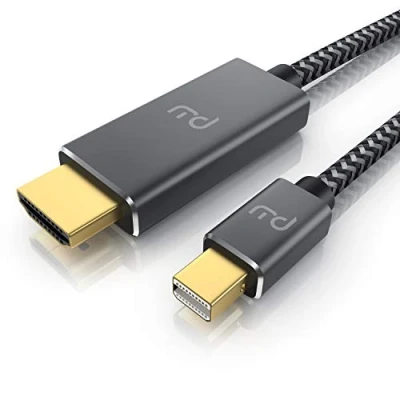 Abbildung von CSL 4k mini Displayport 1.4 zu Hdmi 2.0 Kabel 1m DP Adapter 4k@60Hz Thunderbolt 1 2 Audio und Video geeignet für MacBook, Microsoft Surface Pro, Notebook, Monitor
