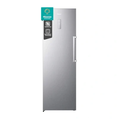 Abbildung von Hisense FV354N4BIE Gefrierschrank/ Twist ice maker/ TotalNoFrost/ SuperFreeze/ Türalarm/ Multiflow 360/ BigBox/ cm/ 185,5 l/ 41 dB/ 246 kWh/ Jahr/ Inox Look, Silber