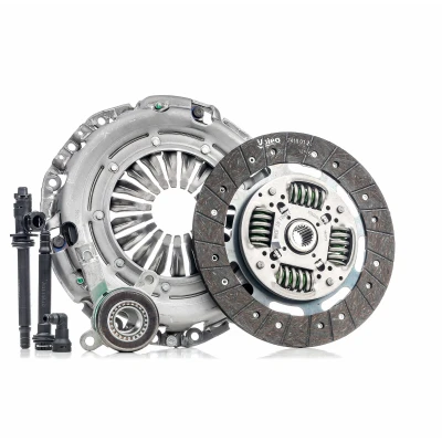 Abbildung von VALEO KIT3P (CSC) 834097 Kupplungssatz mit Kupplungsdruckplatte, Zentralausrücker Kupplungsscheibe 242 RENAULT: TRAFIC 2 Kasten, Bus