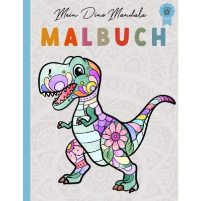 Abbildung von Mein Dino Mandala Malbuch: 50 Mandalas für Kinder ab 4 Jahren kreatives Geschenk Jungen und Mädchen