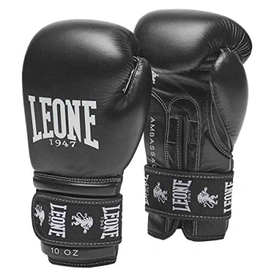 Abbildung von LEONE 1947 Ambassador Boxhandschuhe Unisex Erwachsene, Schwarz, 14 oz