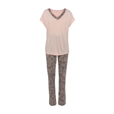 Abbildung von LASCANA Pyjama, (Set, 2 tlg.), mit gemusterten Details