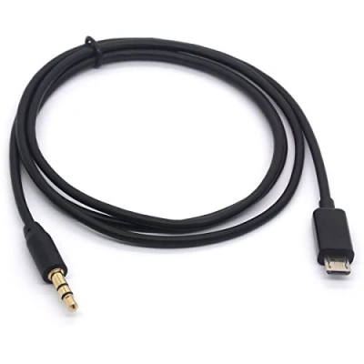 Abbildung von Tomost Micro USB auf 3,5 mm Kabel, vergoldet, 3 polig, Stecker B Stecker, Auto AUX Audio Verlängerungskabel