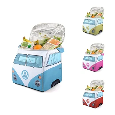 Abbildung von Board Masters Volkswagen Isolierte Kühltasche Box Thermotasche Campingcooler Picknicktasche T1 Bulli Bus (Blau)
