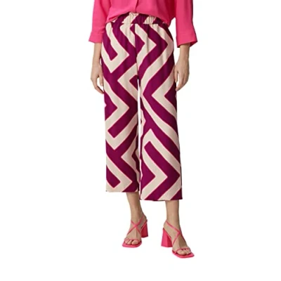 Abbildung von comma Stoffhose, Damen, Größe: 40, Pink