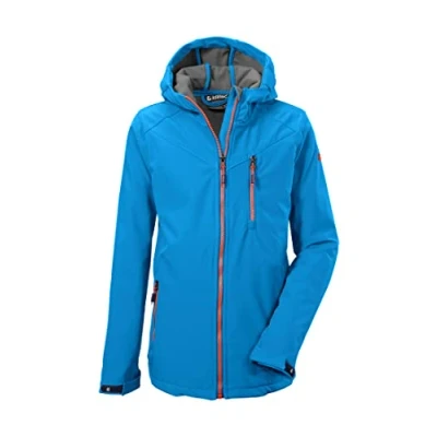 Abbildung von Killtec Jungen Soft Shell Jacke Softshell mit Kapuze Boys Softshelljacke wasserabweisend 00814 dunkelnavy 128