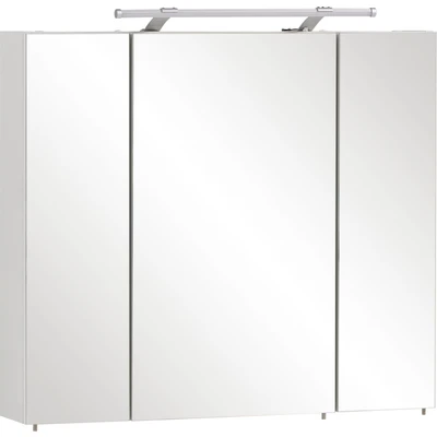 Abbildung von Schildmeyer Spiegelschrank 125353, Holzwerkstoff, Weiß, 80 x 75 16 cm