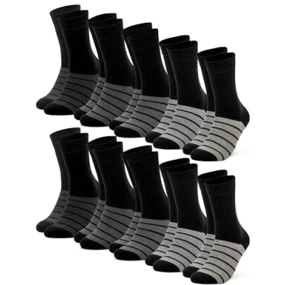 Abbildung von Occulto Damen Farbige Socken 10er Pack (Modell: Laura) Grau 35 38