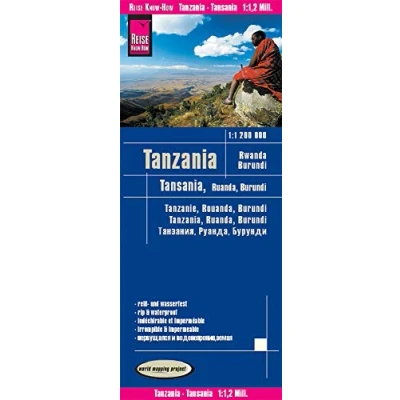 Abbildung von Reise Know How Landkarte Tansania, Ruanda, Burundi (1:1.200.000): reiß und wasserfest (world mapping project)
