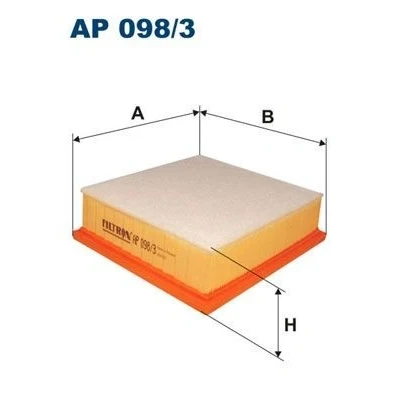 Abbildung von FILTRON AP 098/3 Luftfilter 62 203 213 Filtereinsatz FIAT: Punto Evo Hatchback, Grande III ALFA ROMEO: MiTo
