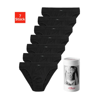 Abbildung von s.Oliver 7 PACK Slip, Herren, Größe: XXL, Schwarz
