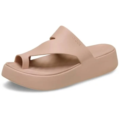 Abbildung von Crocs Badesandale, Damen, Größe: 38.5, Pink caramel Schuhe
