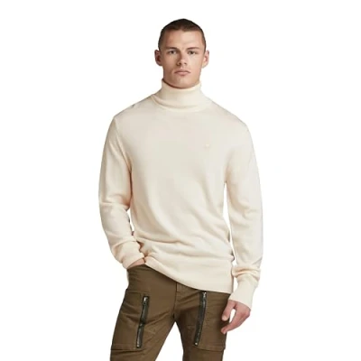 Abbildung von G Star CORE Turtle Strickpullover, Herren, Größe: Small, Eggnog