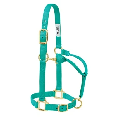 Abbildung von Weaver Leather Original Verstellbares Pferdehalfter, Nylon, Saugfohlen, Grün (Emerald Green)