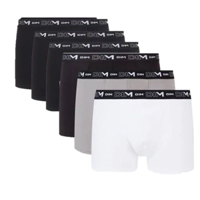 Abbildung von Dim Boxershorts Stretch Baumwolle Atmungsaktiv Herren x6, Multicolor, L