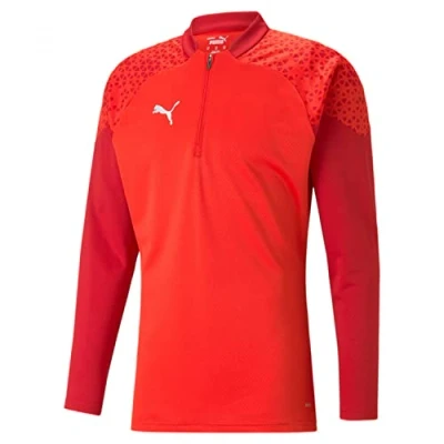Abbildung von Puma Fussball Teamsport Teamcup Halfzip SW Langarmshirt, Herren, Größe: Large, Rot