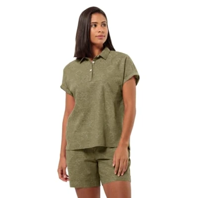 Abbildung von Jack Wolfskin Poloshirt, Damen, Größe: XL, Bay leaf