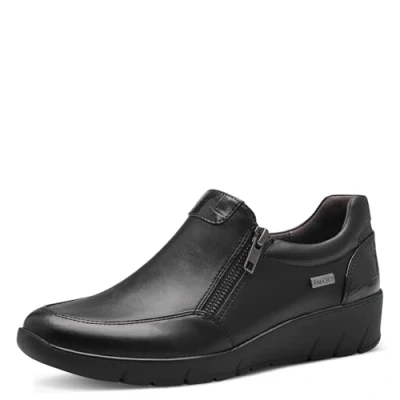 Abbildung von Jana Damen Slipper Wasserabweisend Vegan, Schwarz (Black Snake), 38 EU