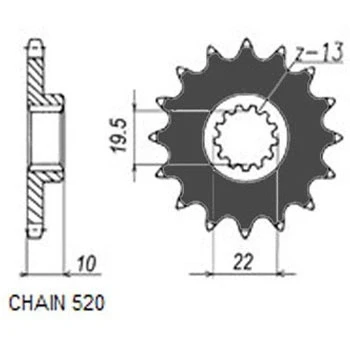 Abbildung von SUNSTAR 323 13 Kettenritzel