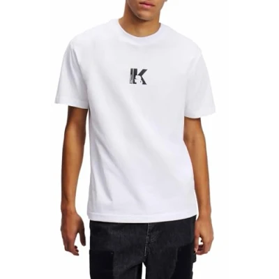 Abbildung von Karl Lagerfeld Jeans LOGO TEE Tshirt print, Herren, Größe: Small, White