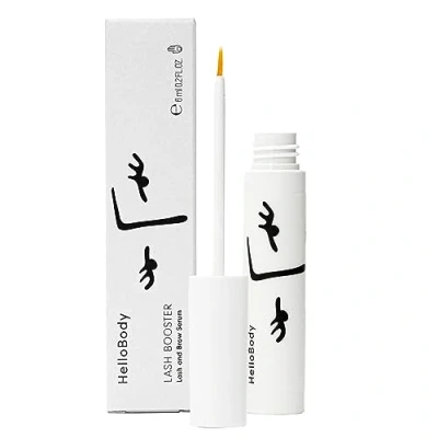 Abbildung von HelloBody Lashbooster Wimpernserum 6ml Für längere, dichtere Wimpern Parfümfrei &amp; sanft zur Augenpartie Natürliche Formel Lash Serum ohne Hormone Augenbrauen