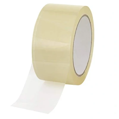 Abbildung von baytronic Packband Klebeband Paketklebeband leise 66m x 50mm 48? braun o. transparent (1x Rolle, transparent)