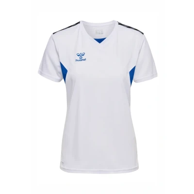 Abbildung von Hummel Authentic Sport Tshirt, Damen, Größe: 44, White true blue
