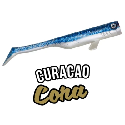 Abbildung von Drunk Bait 16 cm Curacao Cora 2 Stk Gummifisch