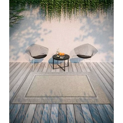 Abbildung von Villeroy &amp; Boch Teppich »Luitwin«, rechteckig, 8 mm Höhe, In Outdoor, Flachgewebe, wetterfest, Terrasse, Balkon, natur, modern
